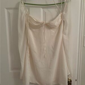 Elegant Cream Spaghetti Strap Top